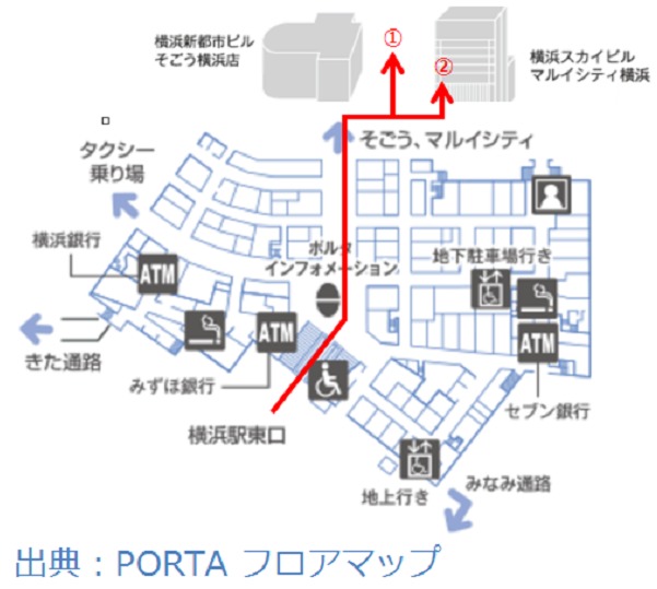 横浜PORTA フロアマップ