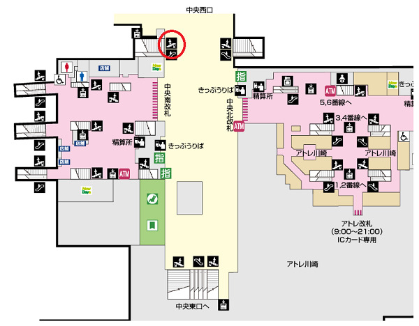 川崎駅（西口）一般車乗降場