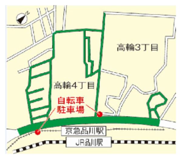 品川駅高輪口第二暫定自転車等駐車場