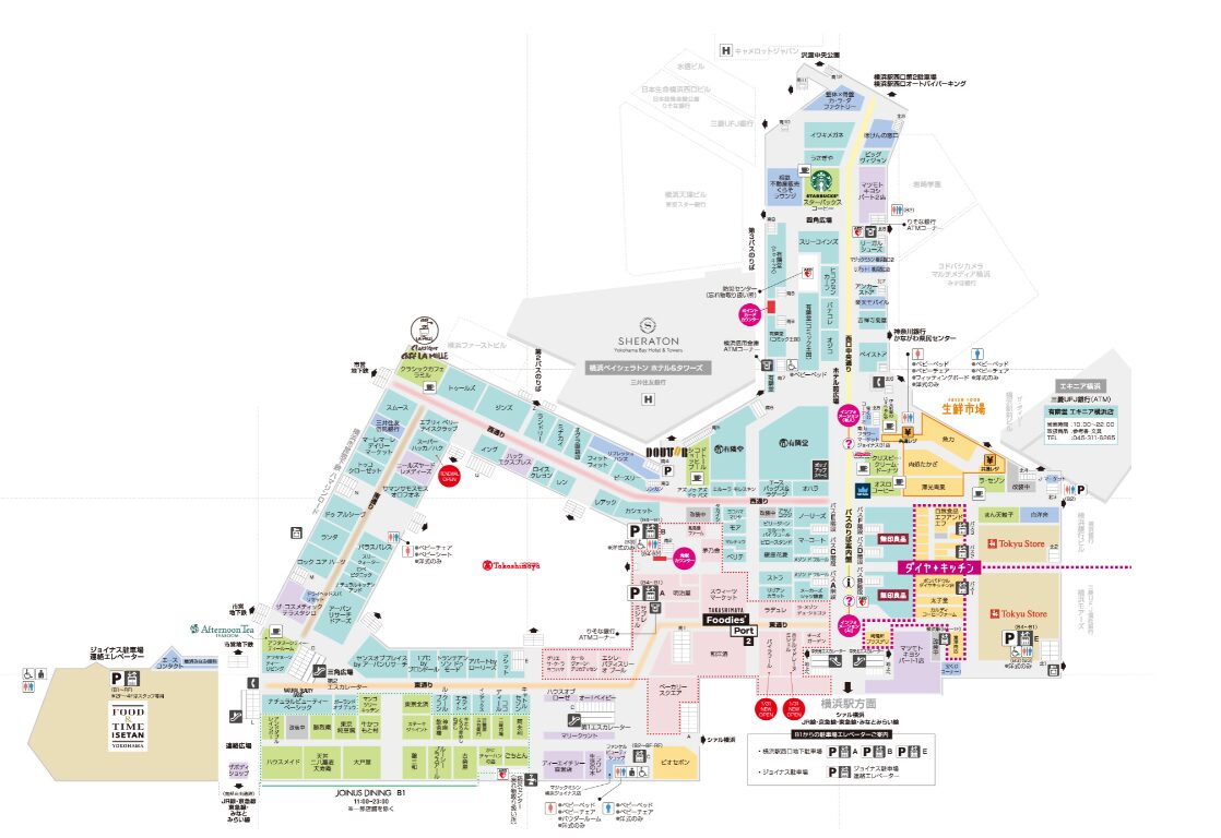 横浜 ポルタ フロア マップ